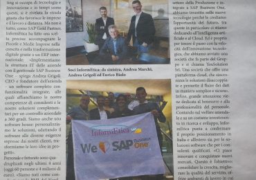 Corriere della Sera: InformEtica, SAP Gold Partner, l’azienda fa dell’innovazione la sua carta vincente